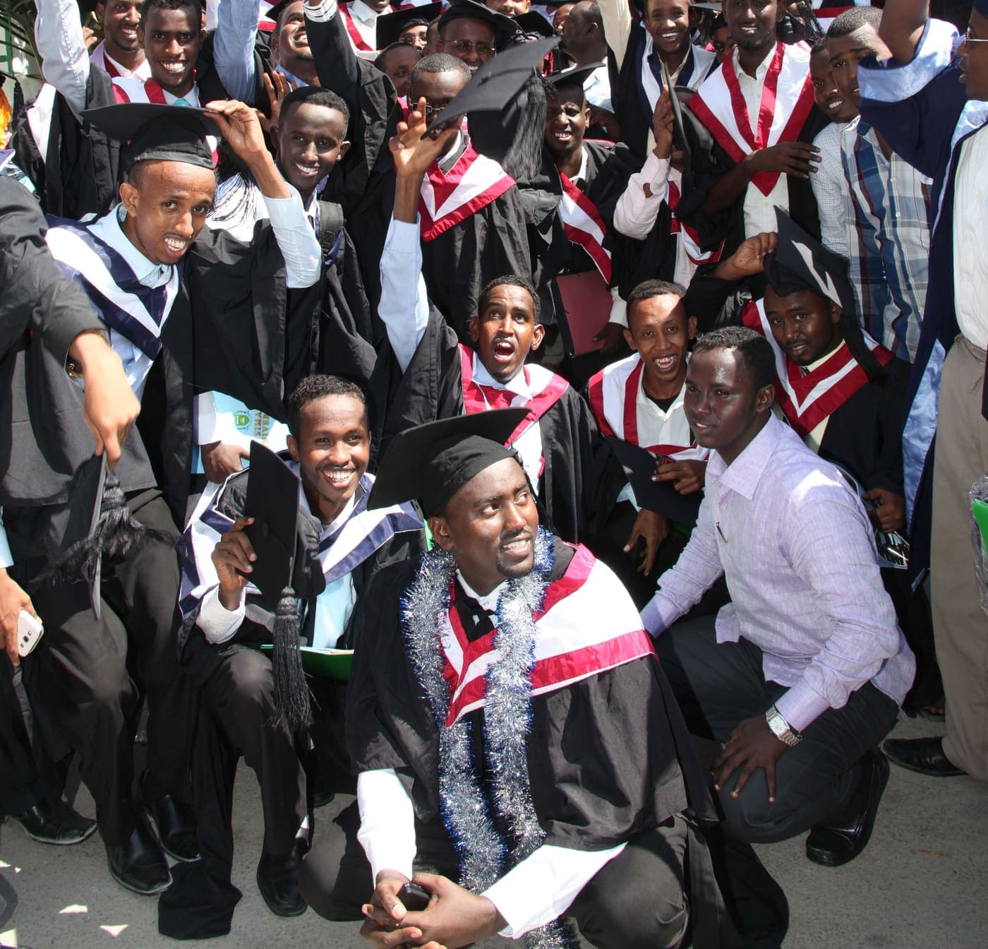 SIMAD University graduates celebrating their certification